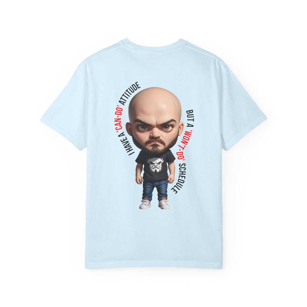 Corporate Damage™ - BPD - Funny Office Humor T-Shirt | Can-Do Attitude Won't-Do Schedule Graphic Tee | Sarcastic Workplace Procrastination Shirt