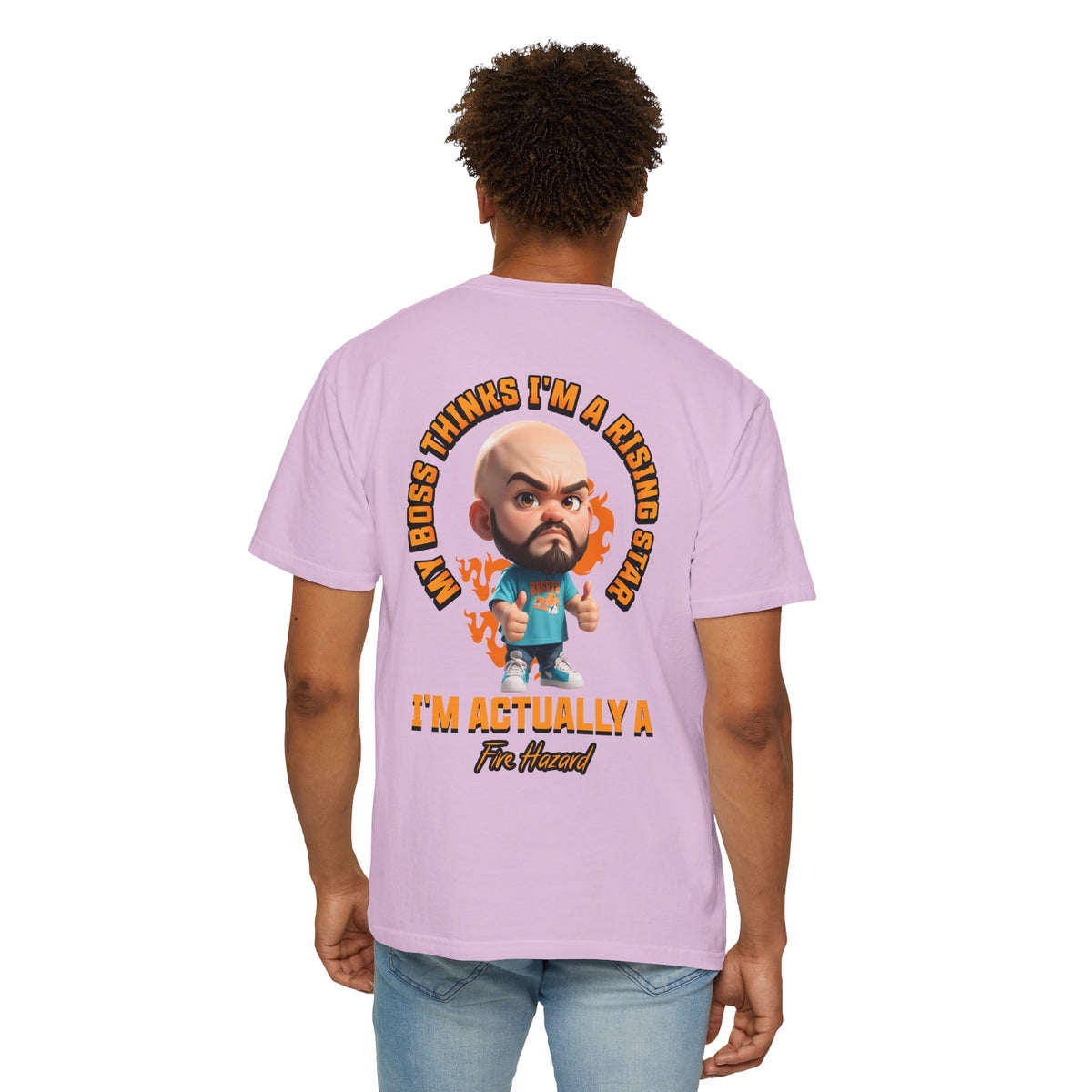 Corporate Damage™ - BPD - Funny Office Humor T-Shirt | My Boss Thinks I'm A Rising Star I'm Actually A Fire Hazard Graphic Tee | Sarcastic Workplace Joke Shirt