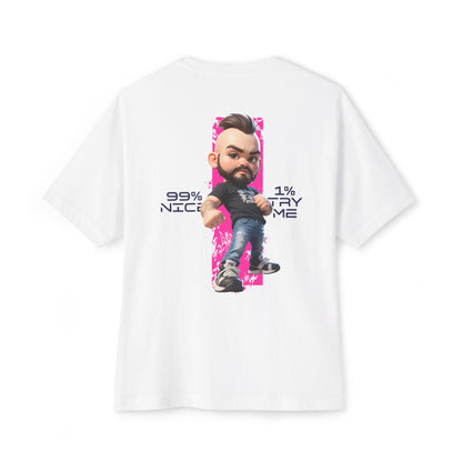 Oversized Graphic Streetwear Tee – “99% Nice, 1% Try Me” - BPD