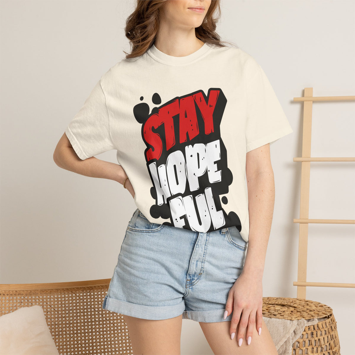 FPD - Stay Hopeful Bold Typography Tee | Inspirational Mental Health Support & Streetwear Shirt