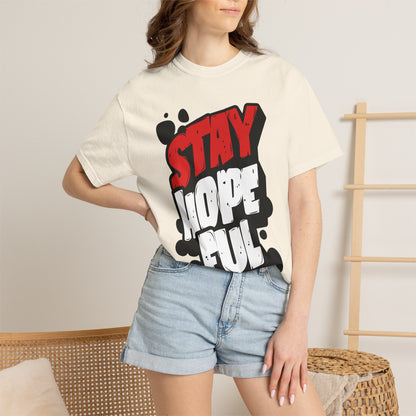 FPD - Stay Hopeful Bold Typography Tee | Inspirational Mental Health Support & Streetwear Shirt