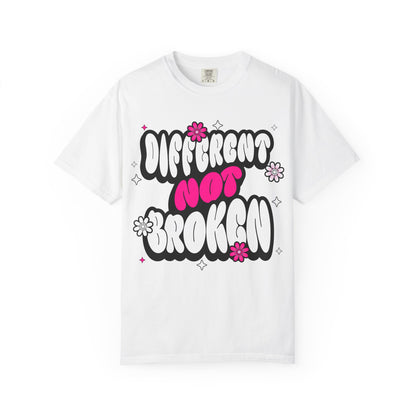 FPD - Different Not Broken Retro Groovy Shirt | Neurodiversity Acceptance & Mental Health Support Tee