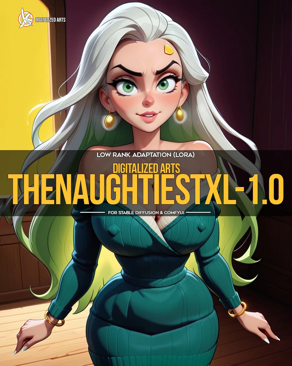 DigitalizedArtsBabesTheNaughtiest - Professional Expressive Anime Pin-Up LoRA Pack