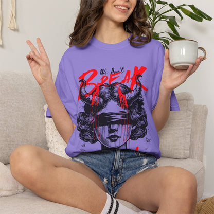 FPD - Break Down To Breakthrough Grunge Tee | Mental Health Resilience & Alternative Apparel