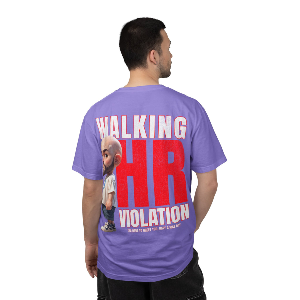Corporate Damage™ - BPD - Funny Office Humor T-Shirt | Walking HR Violation Bold Red Typography Graphic Tee | Sarcastic Workplace Joke Shirt