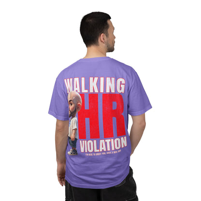 Corporate Damage™ - BPD - Funny Office Humor T-Shirt | Walking HR Violation Bold Red Typography Graphic Tee | Sarcastic Workplace Joke Shirt