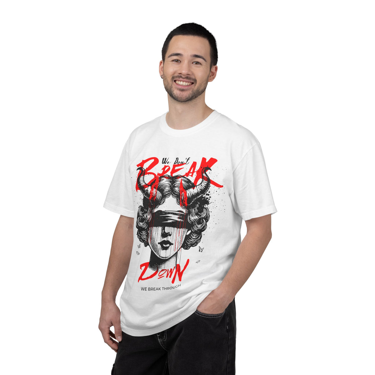 FPD - Break Down To Breakthrough Grunge Tee | Mental Health Resilience & Alternative Apparel