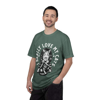 FPD - I Really Love My Cats T-Shirt | Scratched Up Cat Mom Graphic Tee | Funny Pet Lover Gift Shirt