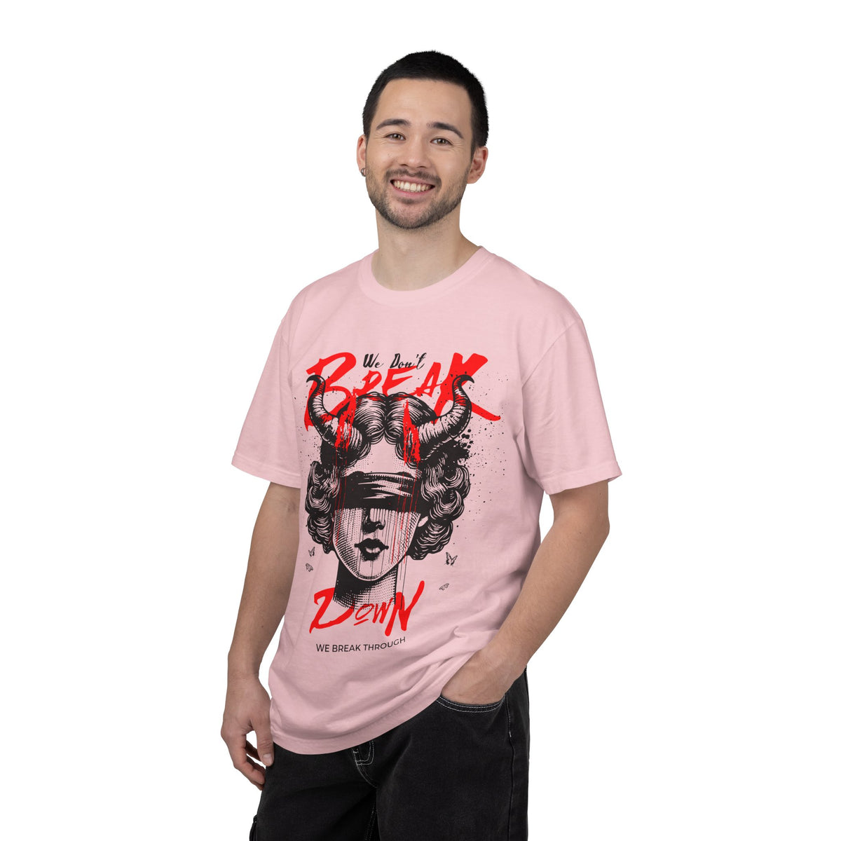 FPD - Break Down To Breakthrough Grunge Tee | Mental Health Resilience & Alternative Apparel