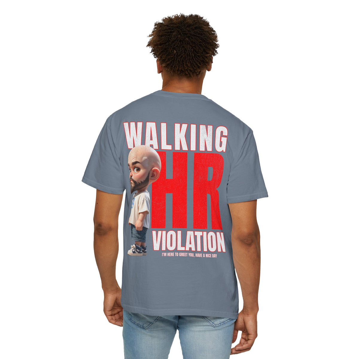 Corporate Damage™ - BPD - Funny Office Humor T-Shirt | Walking HR Violation Bold Red Typography Graphic Tee | Sarcastic Workplace Joke Shirt