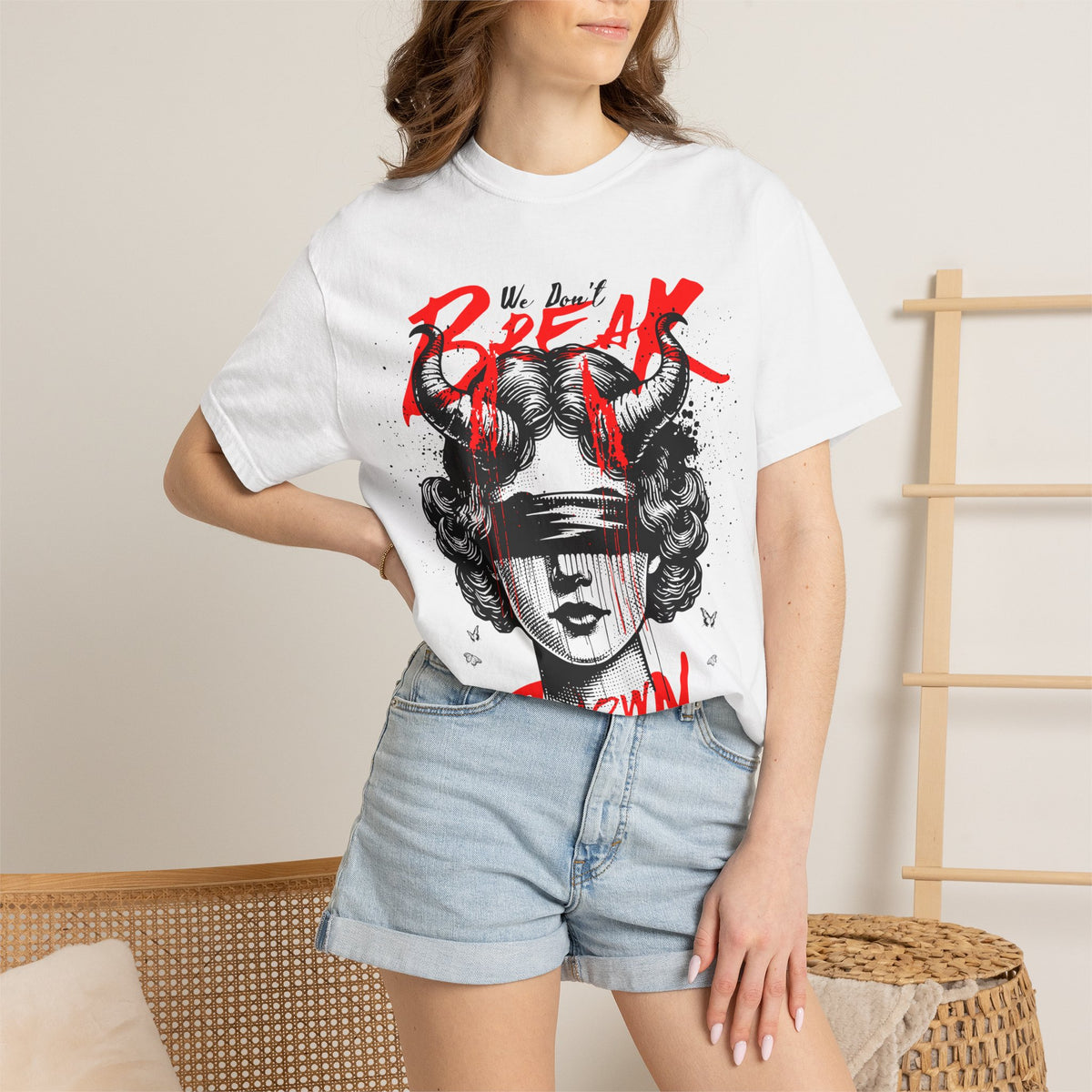FPD - Break Down To Breakthrough Grunge Tee | Mental Health Resilience & Alternative Apparel