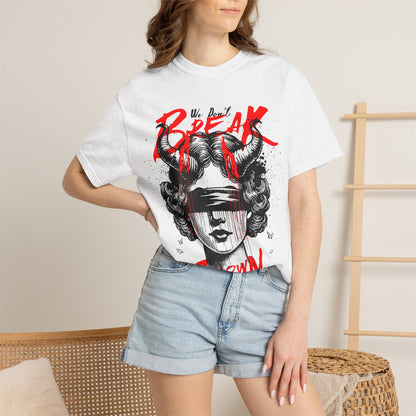 FPD - Break Down To Breakthrough Grunge Tee | Mental Health Resilience & Alternative Apparel
