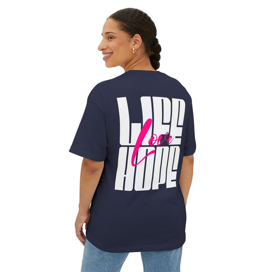 F&BPD - Amour Vie Espoir - T-shirt oversize | T-shirt positif et inspirant