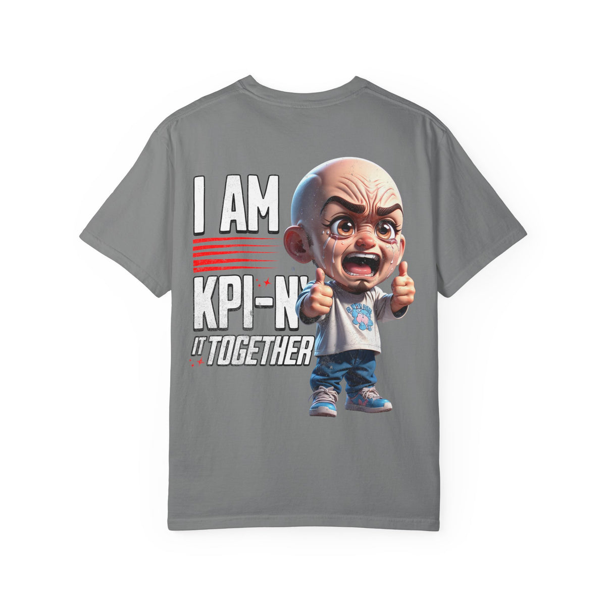 Corporate Damage™ - BPD - Funny Office Humor T-Shirt | I Am KPI-N' It Together Graphic Tee | Sarcastic Corporate Performance Metric Shirt
