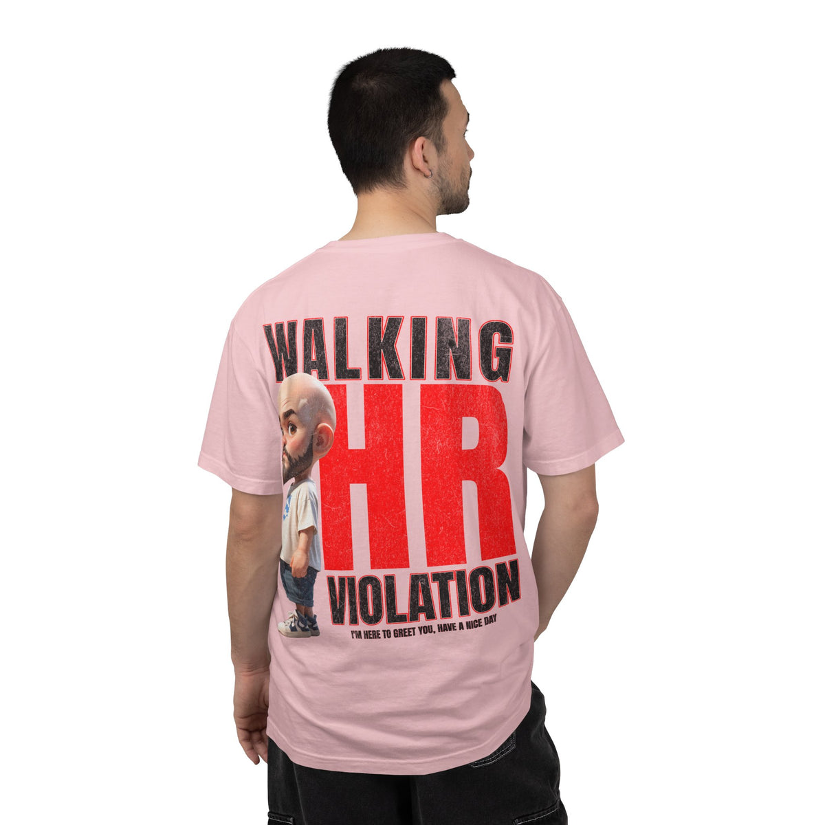 Corporate Damage™ - BPD - Funny Office Humor T-Shirt | Walking HR Violation Bold Red Typography Graphic Tee | Sarcastic Workplace Joke Shirt