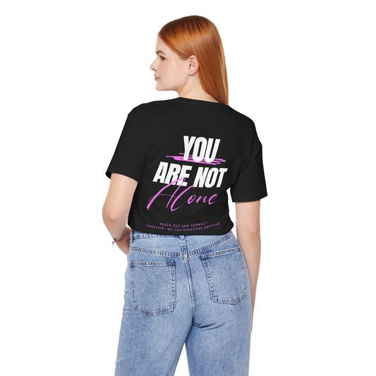 T-shirt unisexe F&BPD – Vous n'êtes pas seul – Sensibilisation et soutien