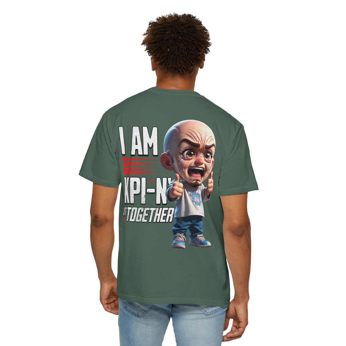 Corporate Damage™ - BPD - Funny Office Humor T-Shirt | I Am KPI-N' It Together Graphic Tee | Sarcastic Corporate Performance Metric Shirt