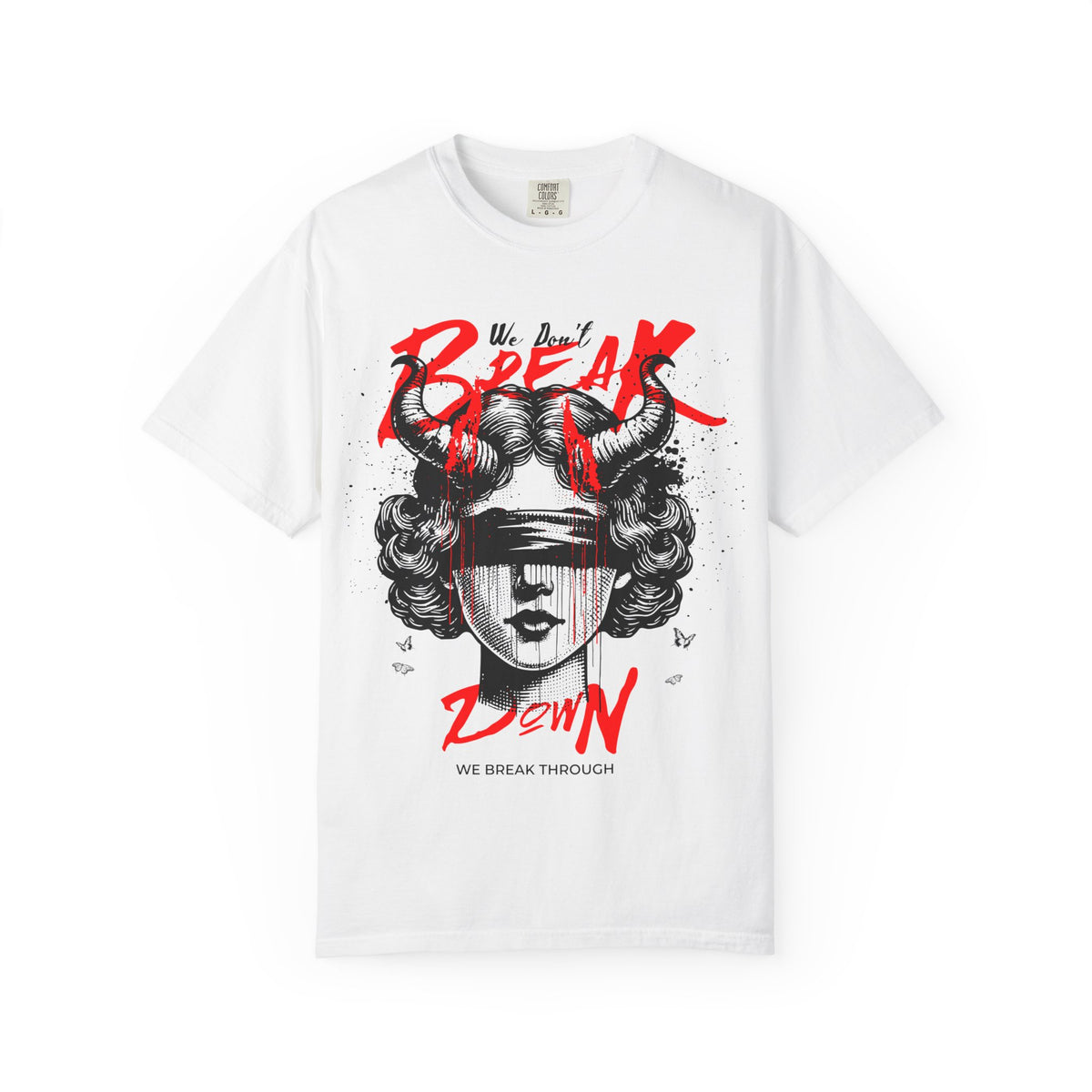 FPD - Break Down To Breakthrough Grunge Tee | Mental Health Resilience & Alternative Apparel