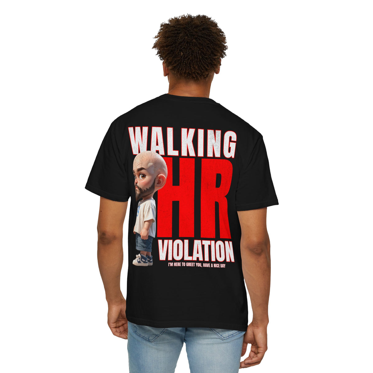 Corporate Damage™ - BPD - Funny Office Humor T-Shirt | Walking HR Violation Bold Red Typography Graphic Tee | Sarcastic Workplace Joke Shirt