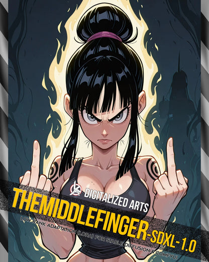 DigitalizedArts TheMiddleFinger - Expressive Gesture & Rebel Pose LoRA