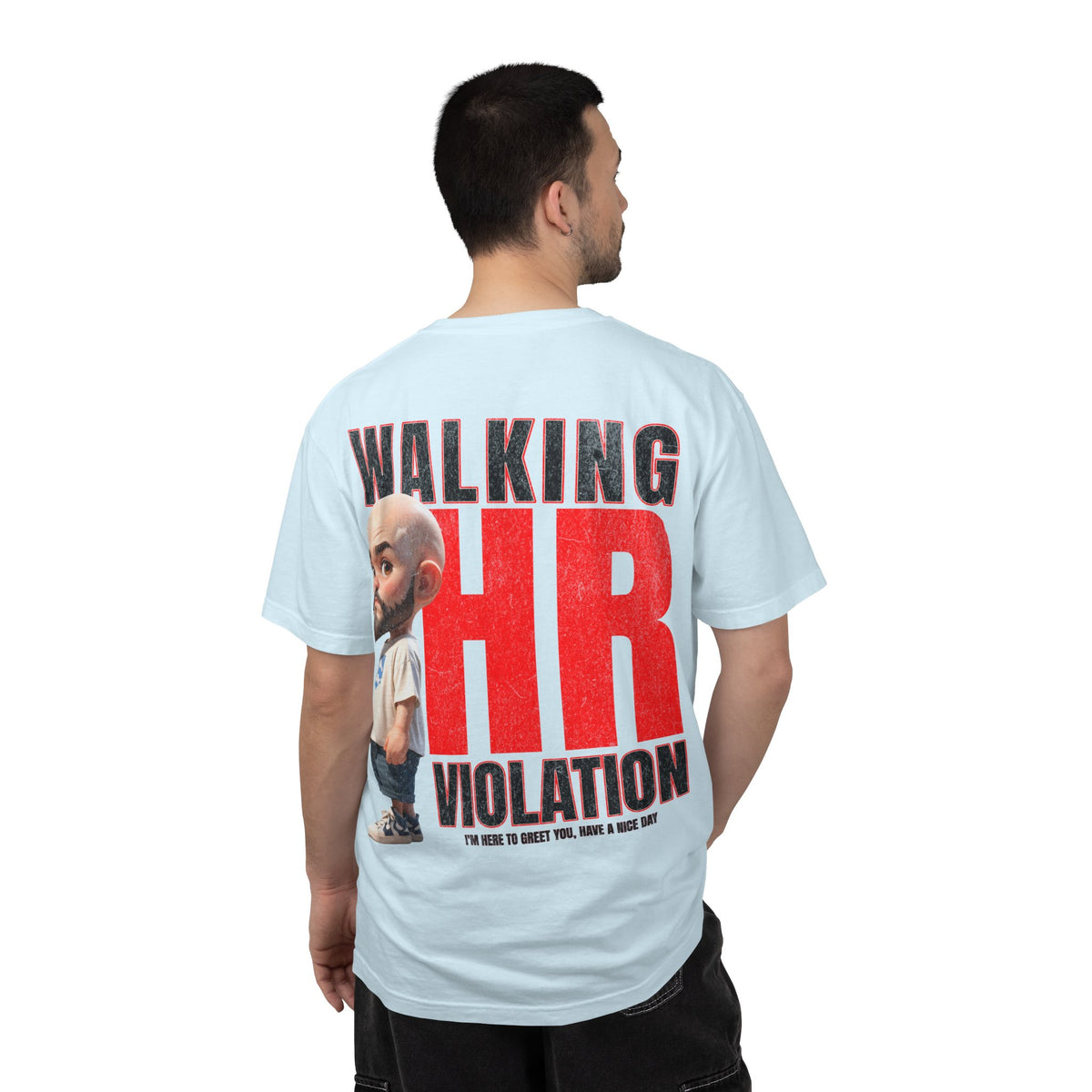 Corporate Damage™ - BPD - Funny Office Humor T-Shirt | Walking HR Violation Bold Red Typography Graphic Tee | Sarcastic Workplace Joke Shirt