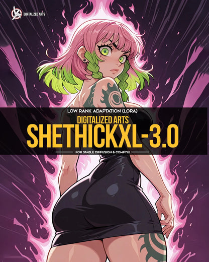 DigitalizedArtsBabesSheThick - Professional Curvy Anatomical & Silhouette LoRA Pack