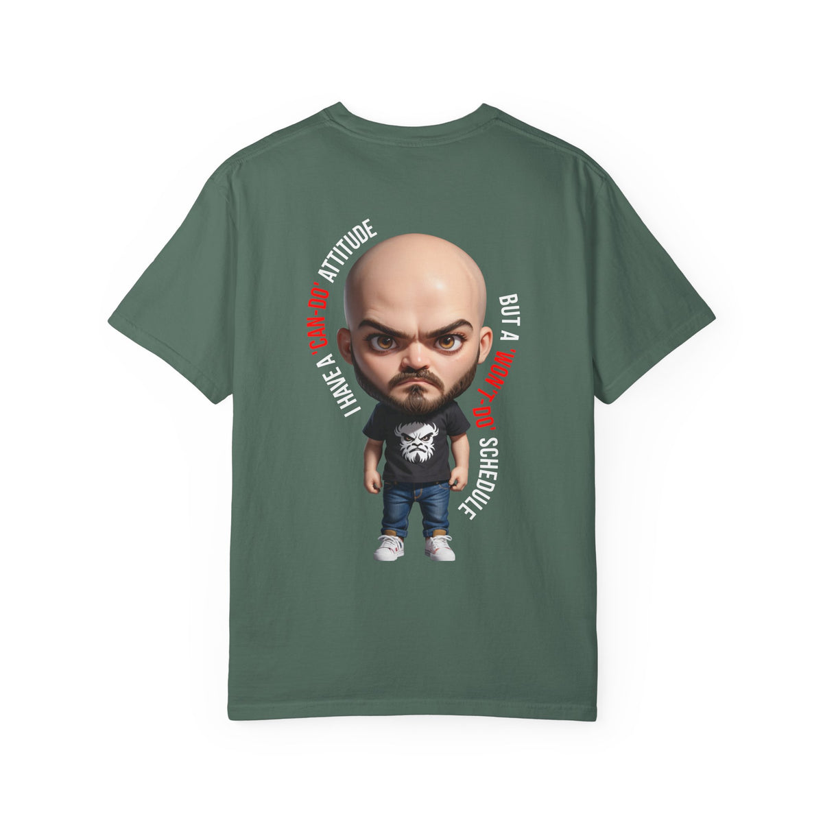Corporate Damage™ - BPD - Funny Office Humor T-Shirt | Can-Do Attitude Won't-Do Schedule Graphic Tee | Sarcastic Workplace Procrastination Shirt