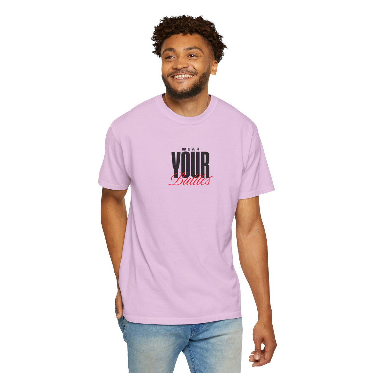 FPD - Wear Your Battles T-Shirt | Inspirational Motivational Typography Graphic Tee | Bold Statement Apparel