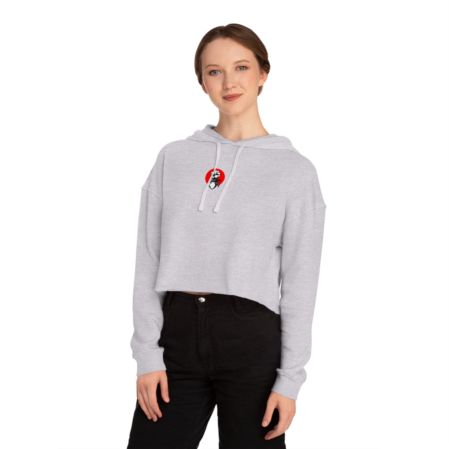 Fighter Survivor Still Here Cropped Hoodie – Women’s Mental Health Awareness Sweatshirt