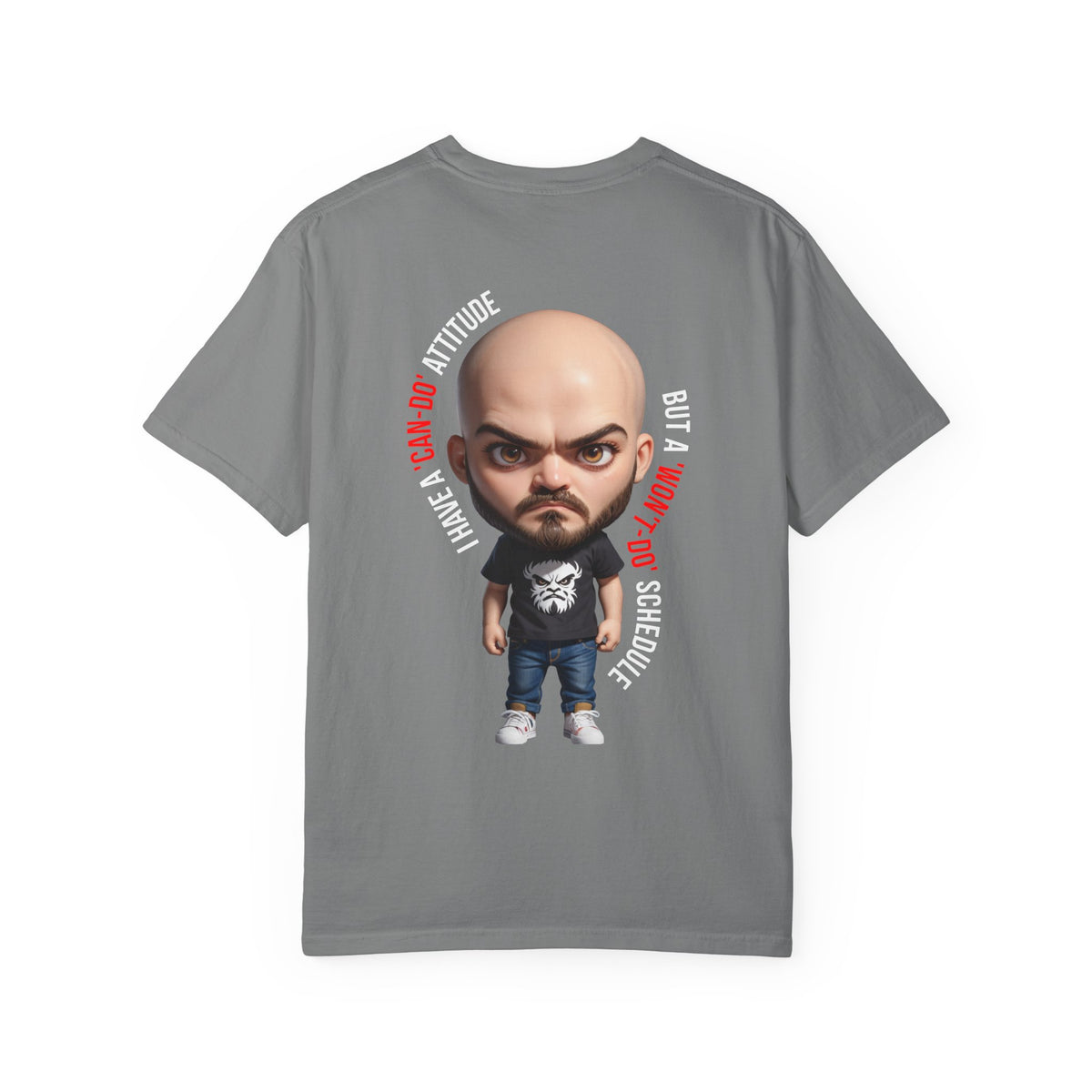 Corporate Damage™ - BPD - Funny Office Humor T-Shirt | Can-Do Attitude Won't-Do Schedule Graphic Tee | Sarcastic Workplace Procrastination Shirt