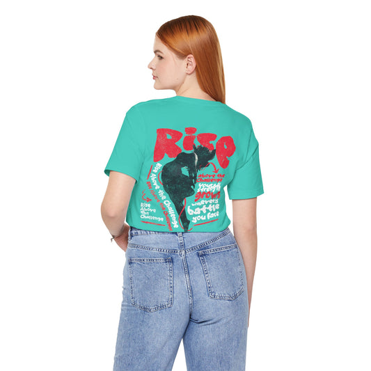 F&BPD - Unisex T-shirt - Rise Tee – Empowerment & Motivation Statement Shirt