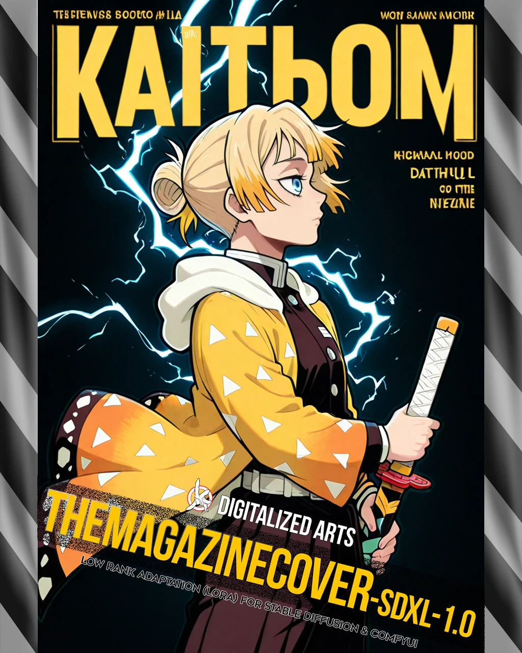 DigitalizedArts MagazineCover - Urban Anime & Streetwear Poster LoRA