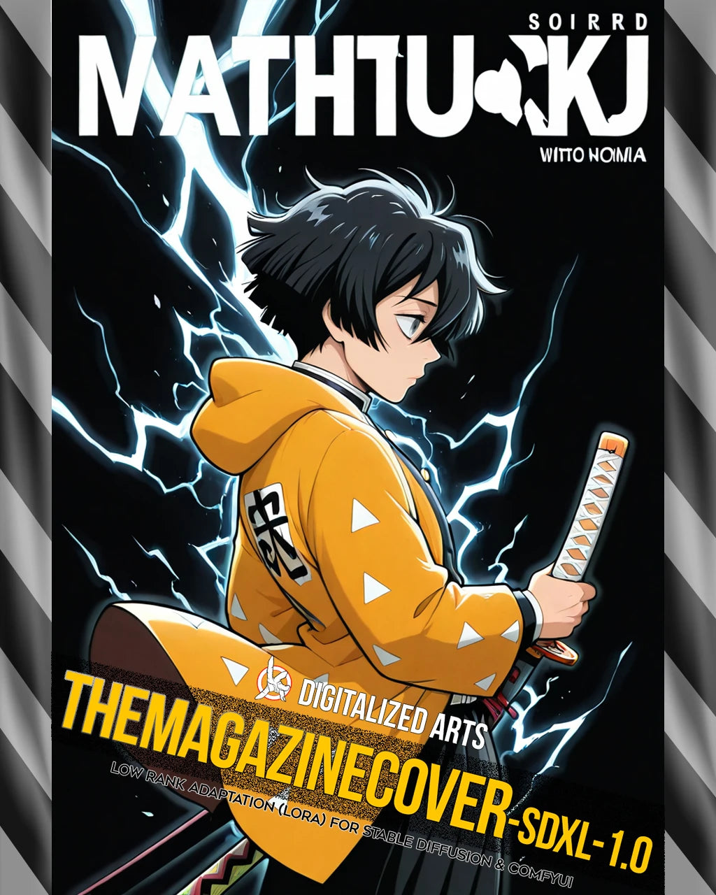 DigitalizedArts MagazineCover - Urban Anime & Streetwear Poster LoRA