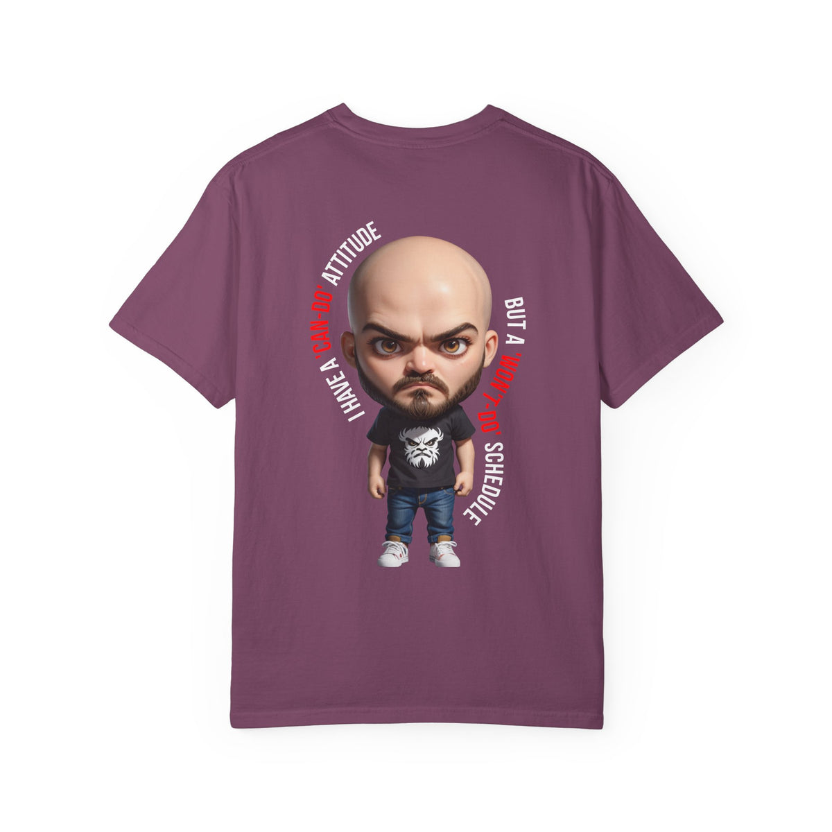 Corporate Damage™ - BPD - Funny Office Humor T-Shirt | Can-Do Attitude Won't-Do Schedule Graphic Tee | Sarcastic Workplace Procrastination Shirt