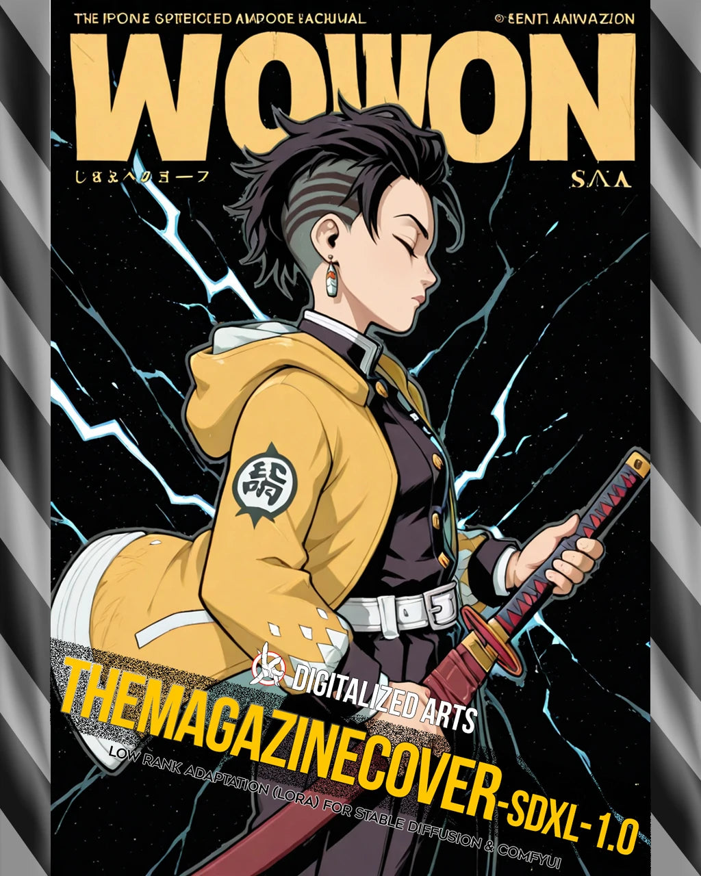 DigitalizedArts MagazineCover - Urban Anime & Streetwear Poster LoRA