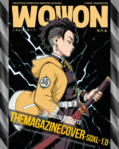 DigitalizedArts MagazineCover - Urban Anime & Streetwear Poster LoRA