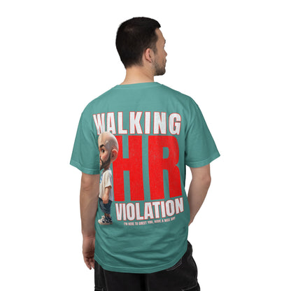 Corporate Damage™ - BPD - Funny Office Humor T-Shirt | Walking HR Violation Bold Red Typography Graphic Tee | Sarcastic Workplace Joke Shirt