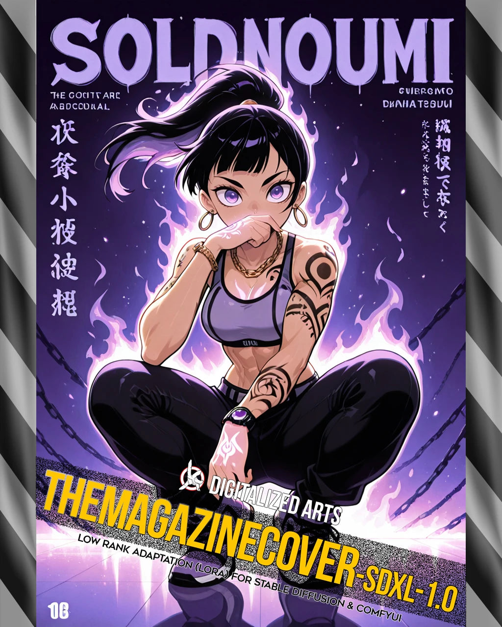 DigitalizedArts MagazineCover - Urban Anime & Streetwear Poster LoRA