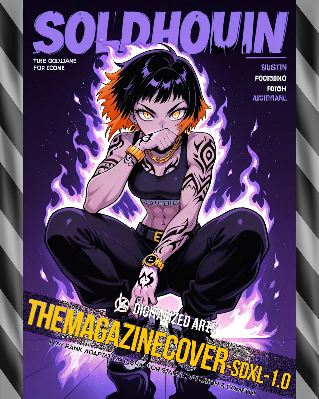 DigitalizedArts MagazineCover - Urban Anime & Streetwear Poster LoRA