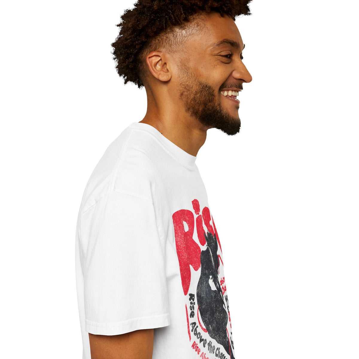 FPD - Rise Above the Challenge Grunge Tee | Mental Health Resilience & Inner Strength Apparel