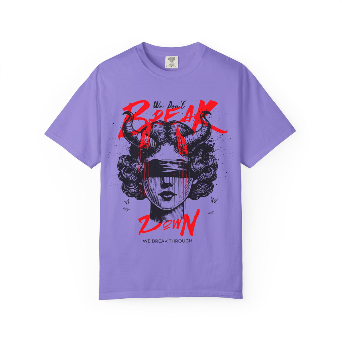 FPD - Break Down To Breakthrough Grunge Tee | Mental Health Resilience & Alternative Apparel