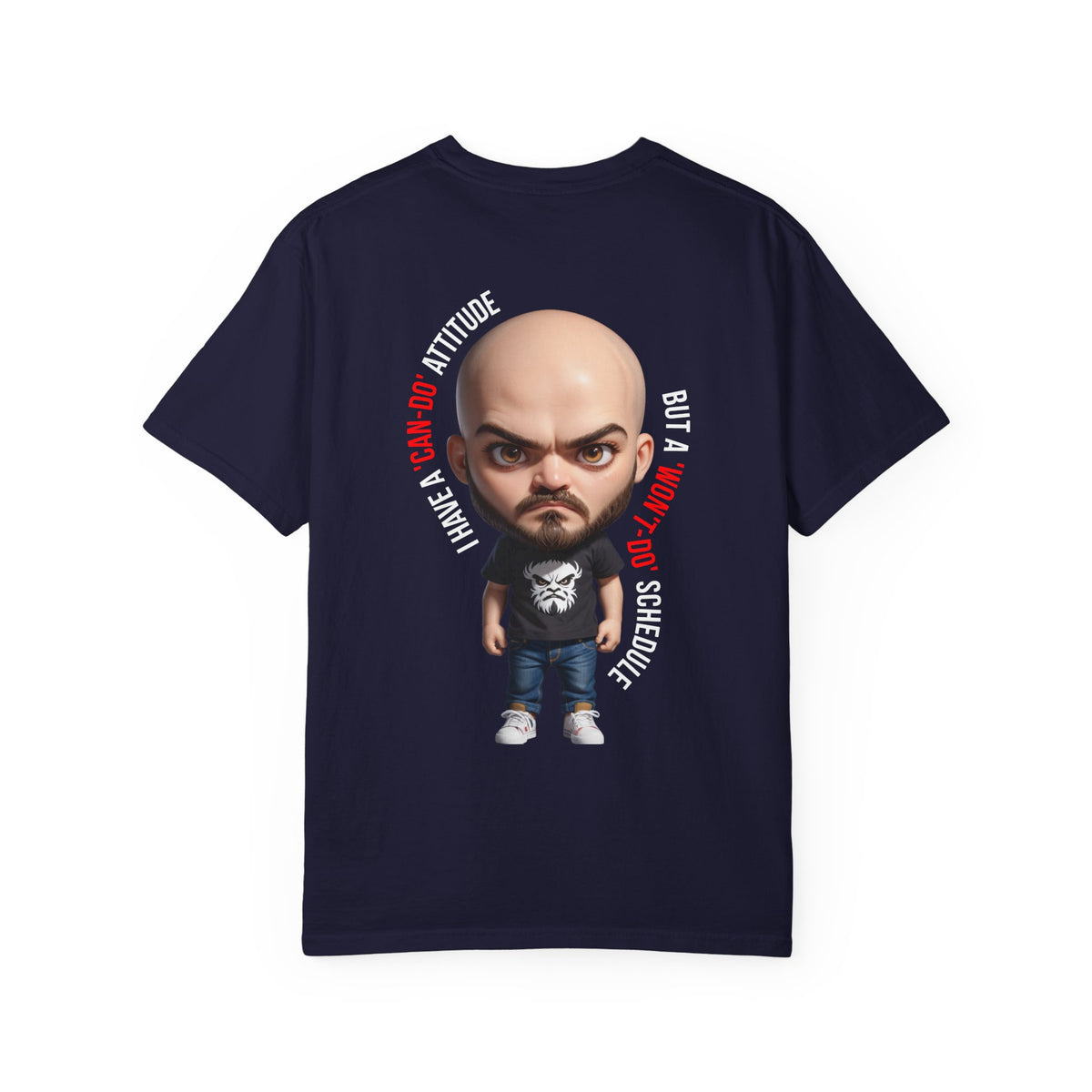 Corporate Damage™ - BPD - Funny Office Humor T-Shirt | Can-Do Attitude Won't-Do Schedule Graphic Tee | Sarcastic Workplace Procrastination Shirt