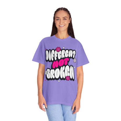 FPD - Different Not Broken Retro Groovy Shirt | Neurodiversity Acceptance & Mental Health Support Tee