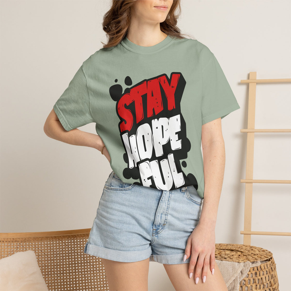 FPD - Stay Hopeful Bold Typography Tee | Inspirational Mental Health Support & Streetwear Shirt