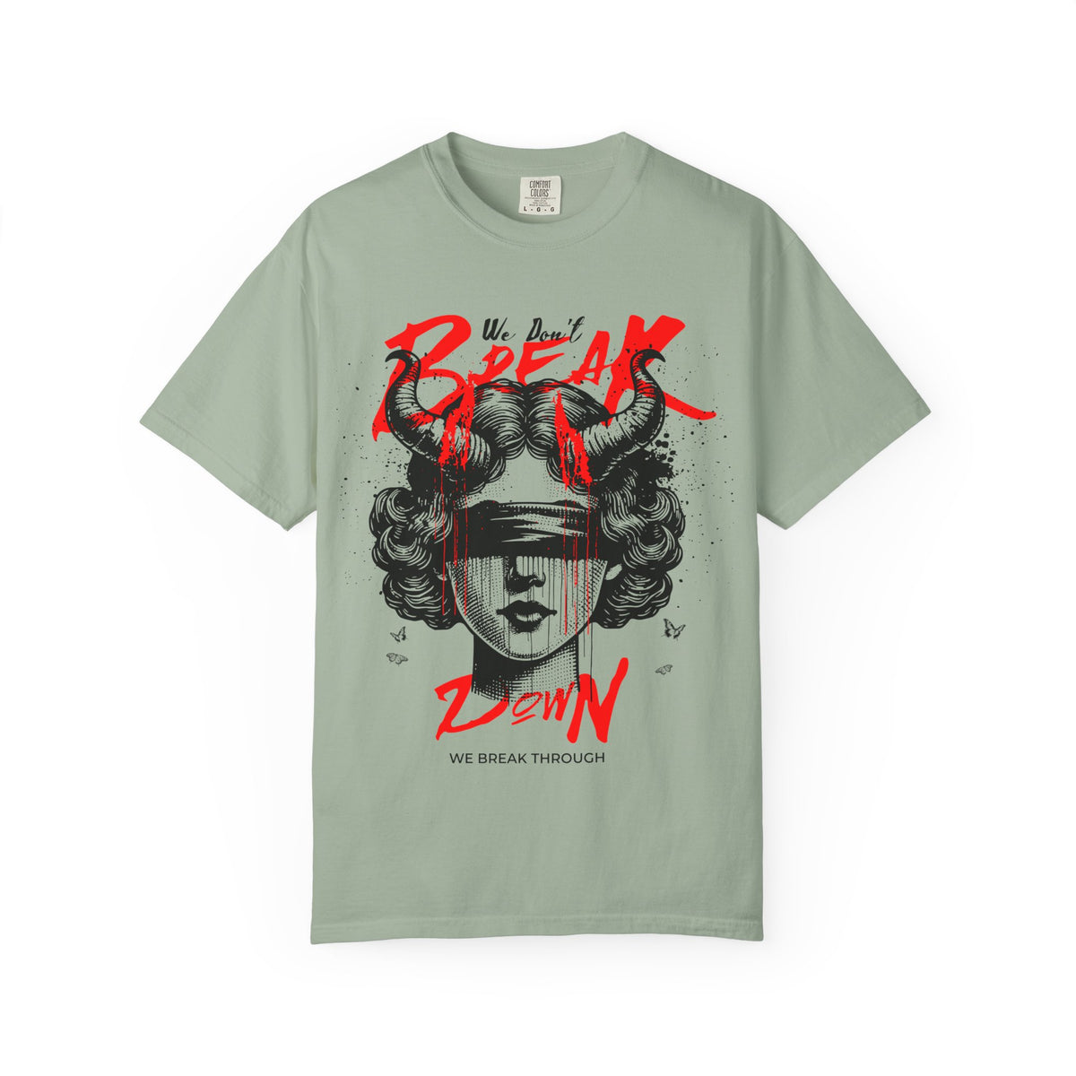 FPD - Break Down To Breakthrough Grunge Tee | Mental Health Resilience & Alternative Apparel