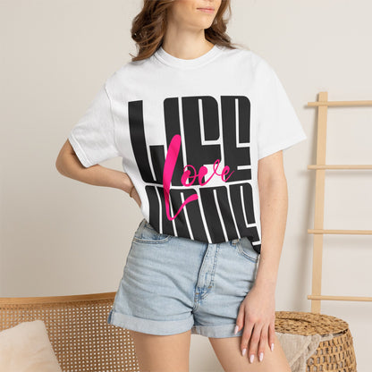 FPD - Life Love Hope Inspirational Quote Tee | Mental Health Support & Positive Affirmation Shirt
