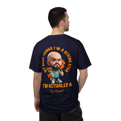 Corporate Damage™ - BPD - Funny Office Humor T-Shirt | My Boss Thinks I'm A Rising Star I'm Actually A Fire Hazard Graphic Tee | Sarcastic Workplace Joke Shirt
