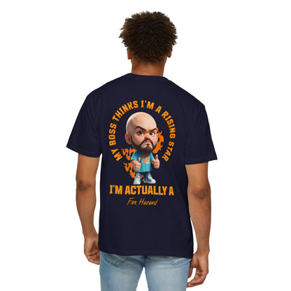 Corporate Damage™ - BPD - Funny Office Humor T-Shirt | My Boss Thinks I'm A Rising Star I'm Actually A Fire Hazard Graphic Tee | Sarcastic Workplace Joke Shirt