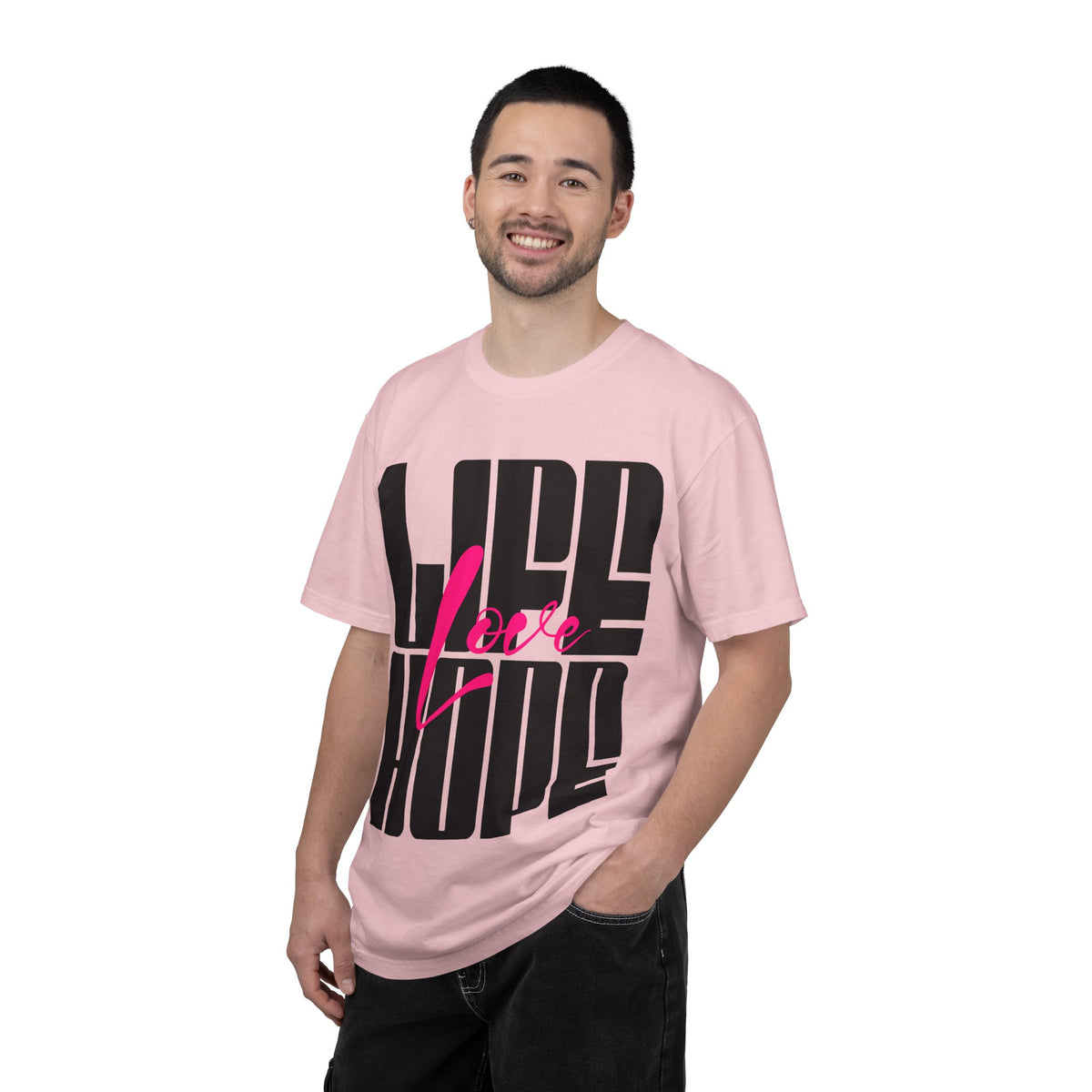 FPD - Life Love Hope Inspirational Quote Tee | Mental Health Support & Positive Affirmation Shirt