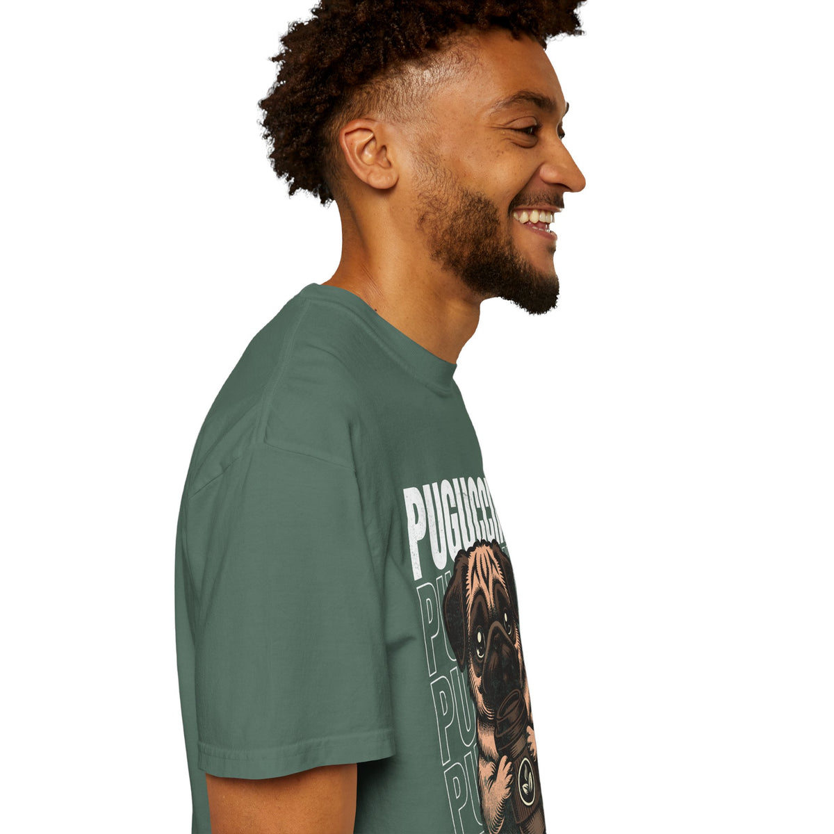 FPD - Puguccino Funny Pug Coffee T-Shirt | Indulge In Pug Passion Cute Dog Cappuccino Graphic Tee | Pet Lover Gift Shirt